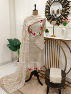 Heba Chanderi Jamdani Suit