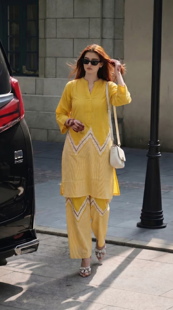 Devika Printed cotton rayon Co-ord Set
