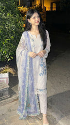 Ziya pakistani stitched cotton suit set