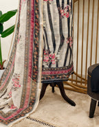 Rani Kota Zari buta digital print suit