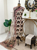 Silsila Glass Organza Hand Work Suit