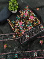 Kajal Chanderi French Knot Suit