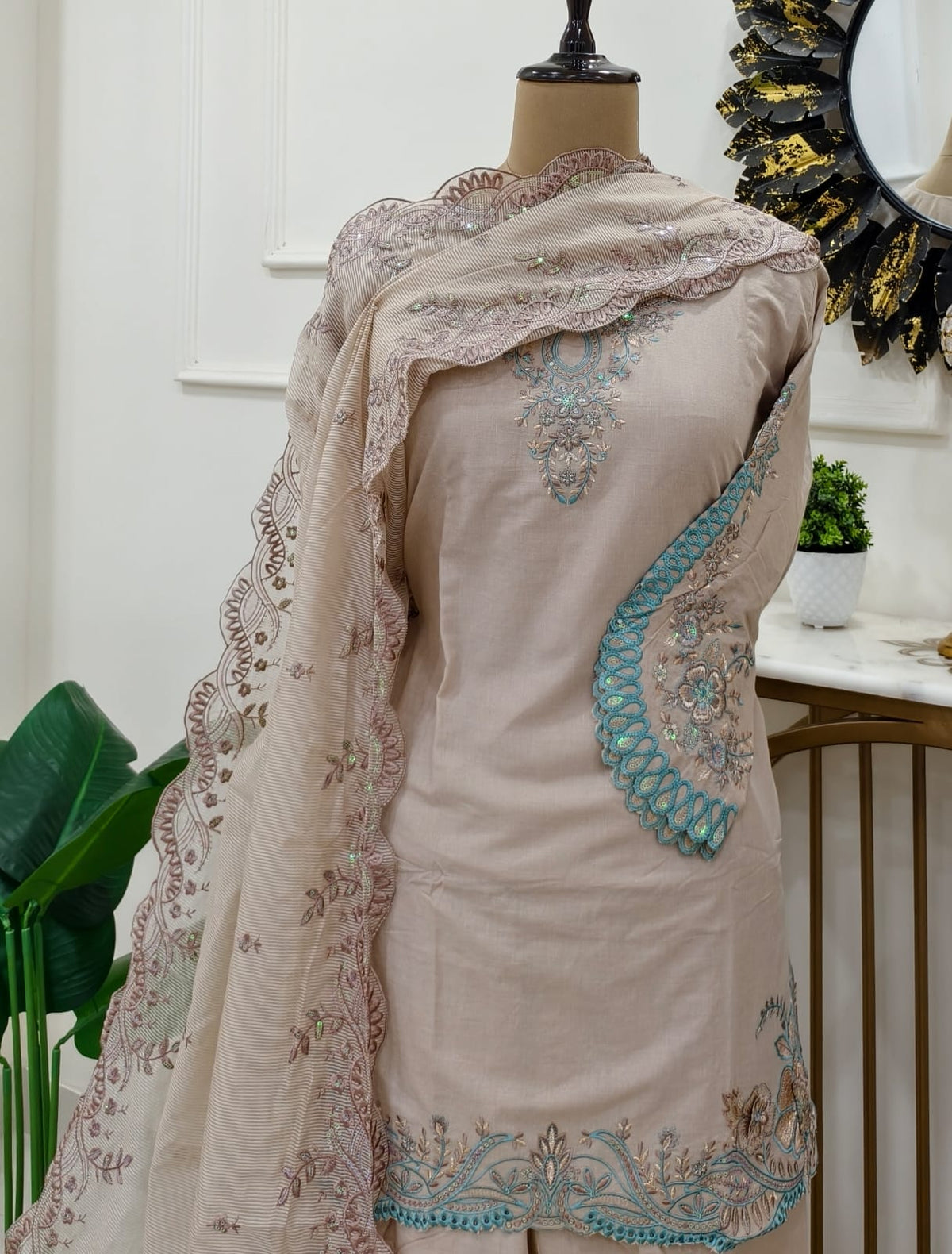 Noor Designer Pakistani Stitched Suit (color set 2)