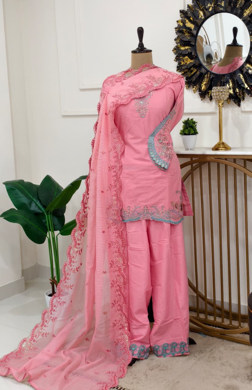 Noor Designer Pakistani Stitched Suit (color set 1)