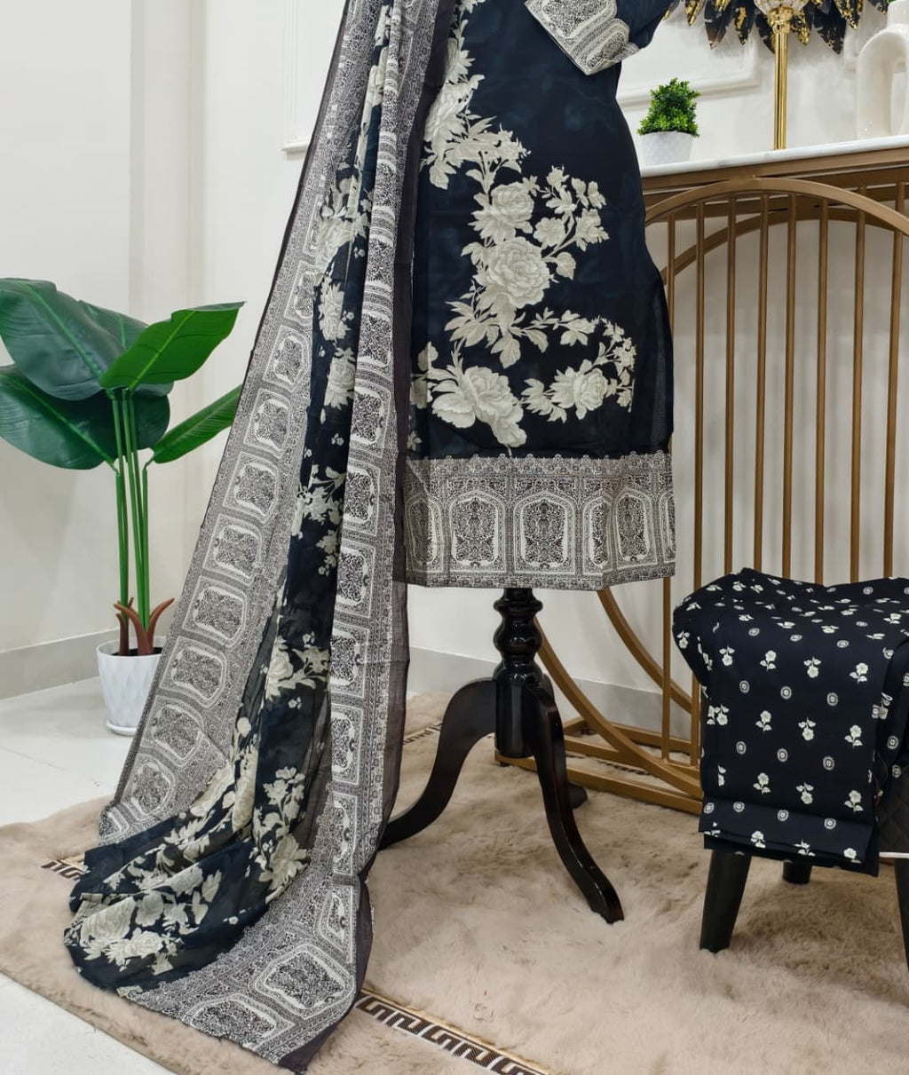 Saba Cotton Printed Suit