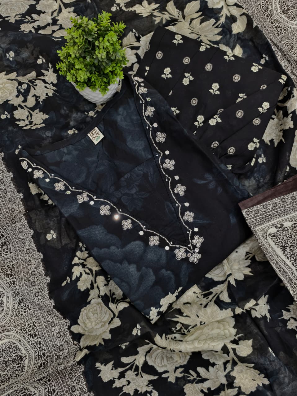 Saba Cotton Printed Suit