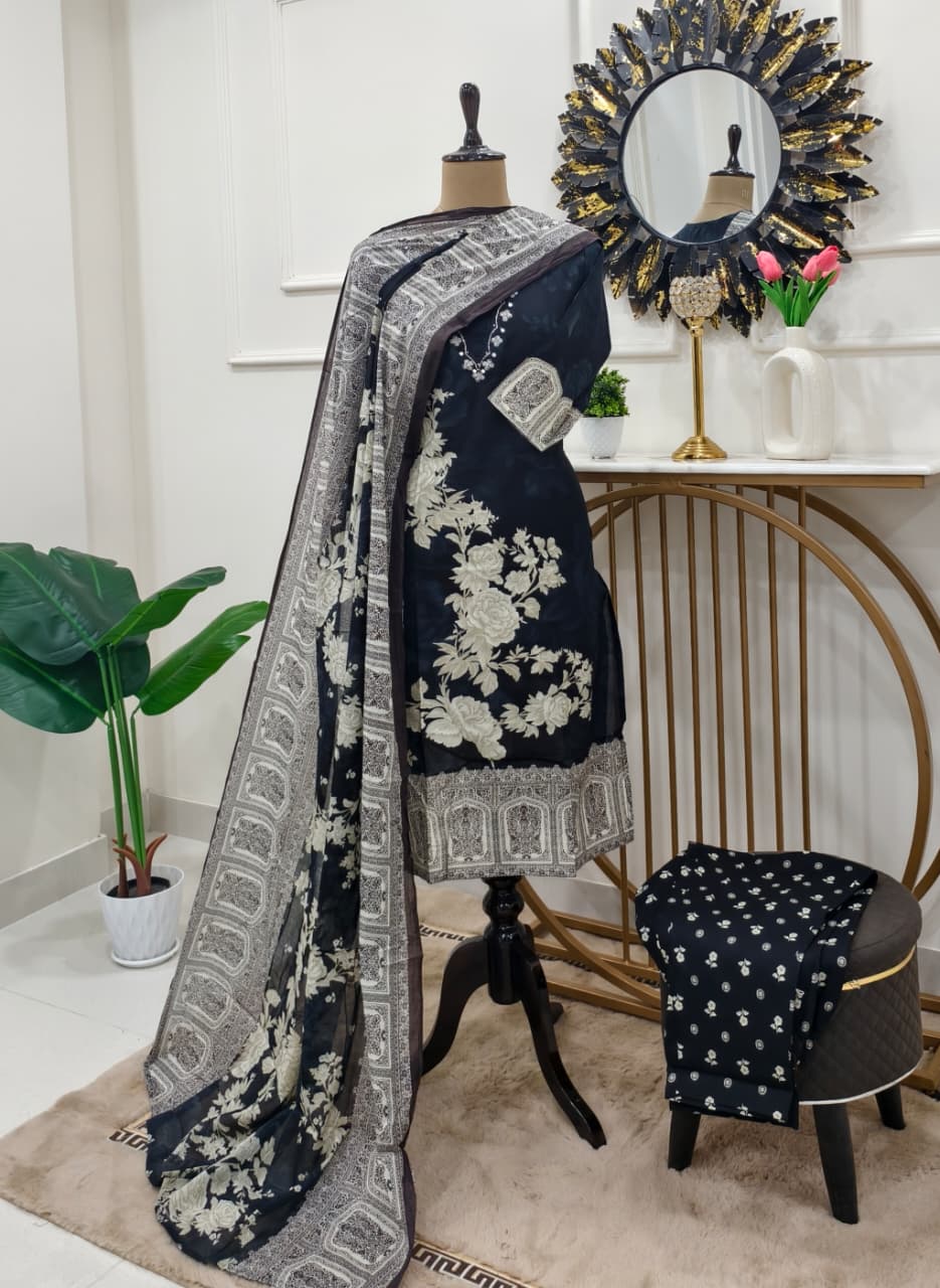 Saba Cotton Printed Suit