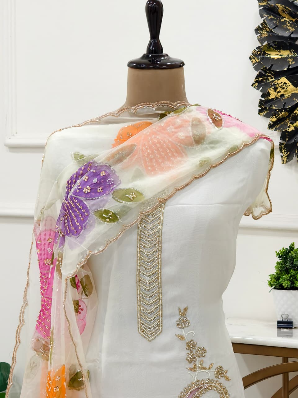 Tabeer Designer Opada Handwork Suit Set -1