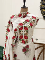 Aiman Mul Chanderi Embroidered Suit