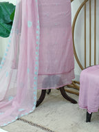 Farah Mul Chanderi Lucknowi Embroidery Suit