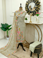 Aditi Mul chanderi embroidered suit