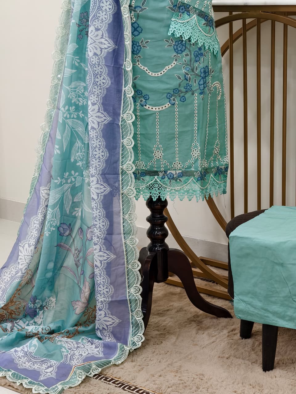 Ziya pakistani stitched cotton suit set