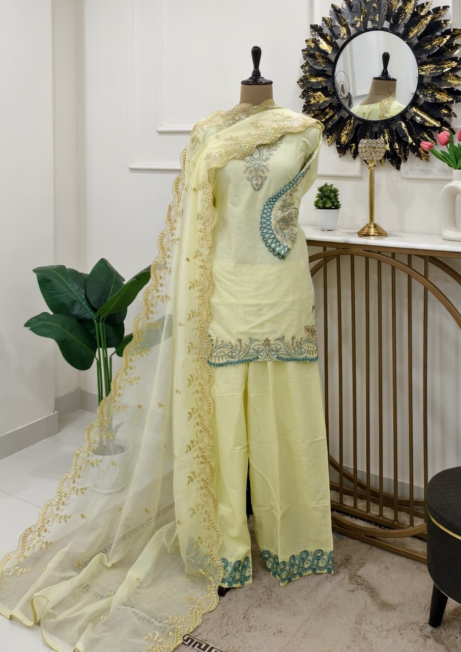 Noor Designer Pakistani Stitched Suit (color set 1)