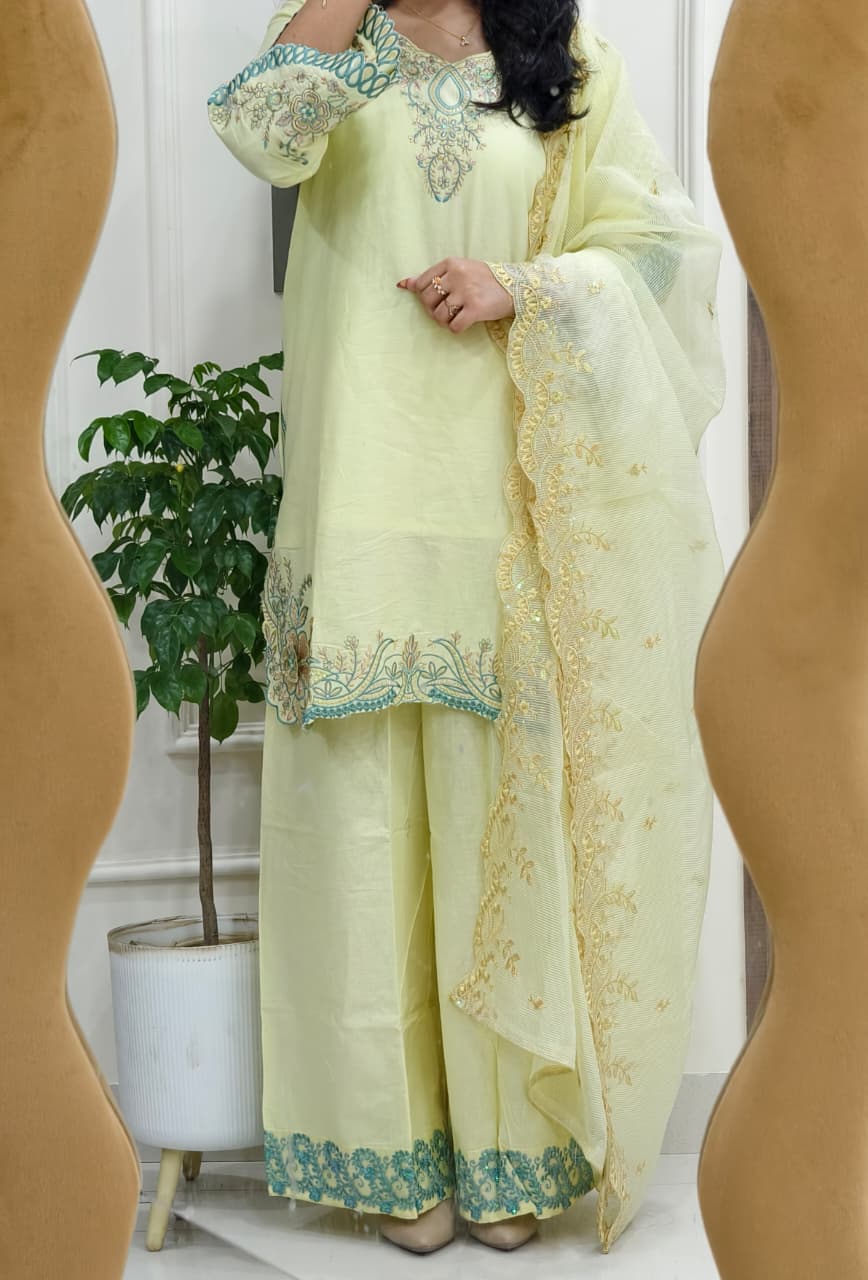Noor Designer Pakistani Stitched Suit (color set 1)