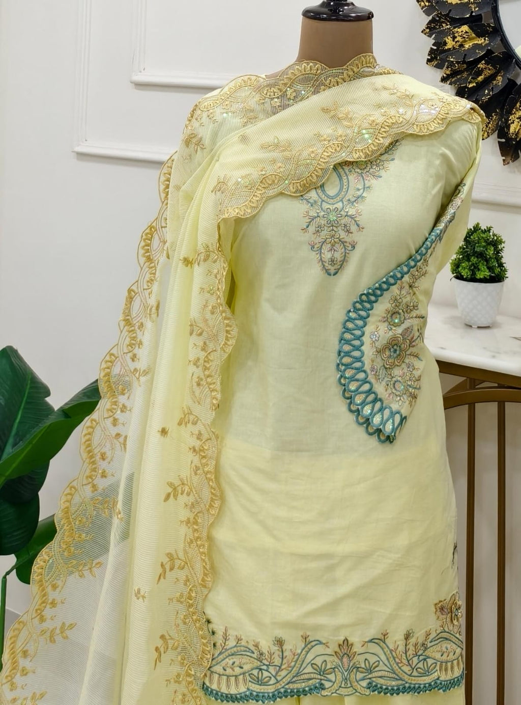 Noor Designer Pakistani Stitched Suit (color set 1)