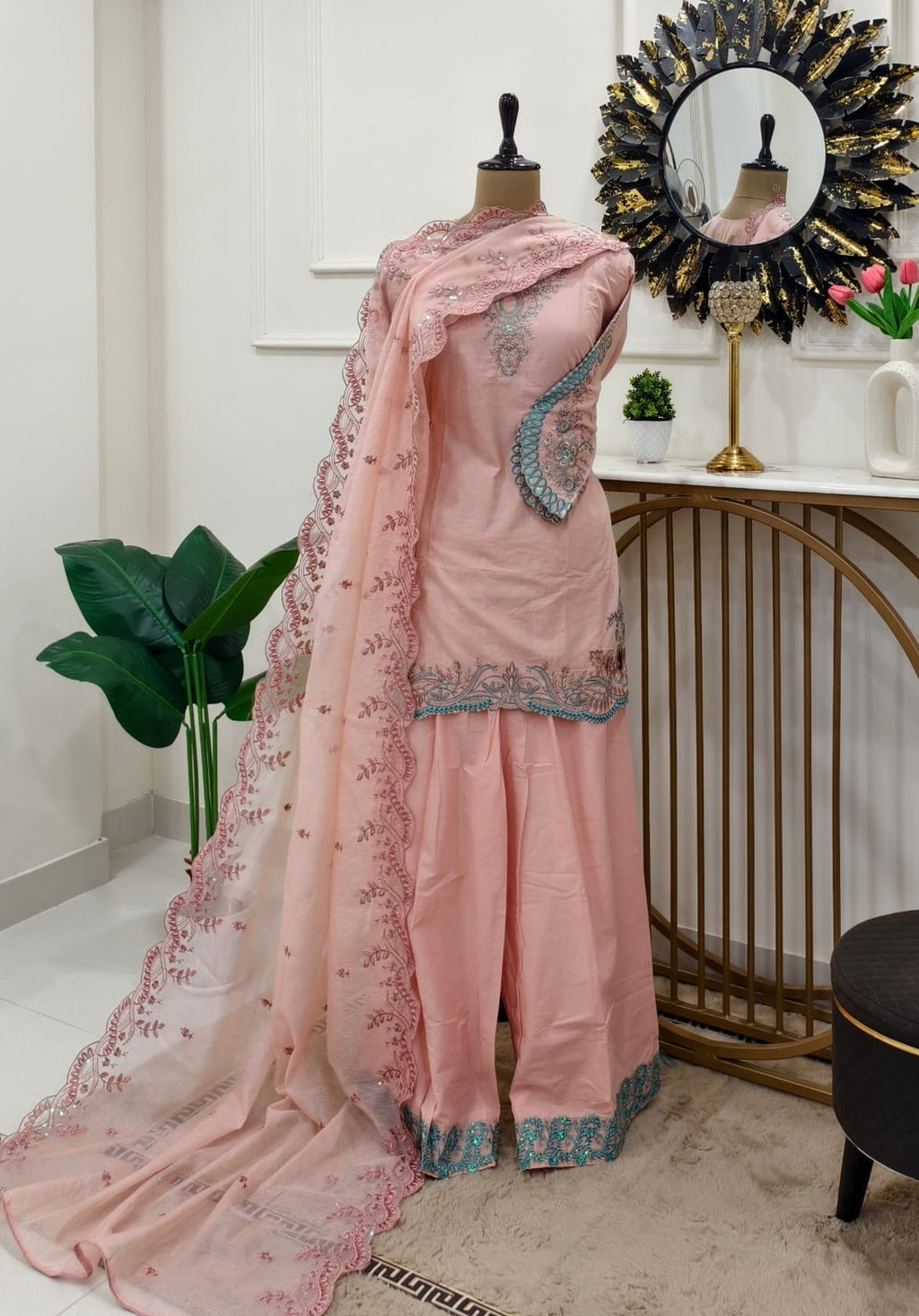 Noor Designer Pakistani Stitched Suit (color set 2)