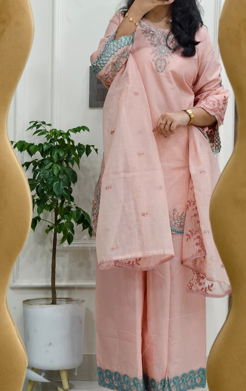 Noor Designer Pakistani Stitched Suit (color set 2)