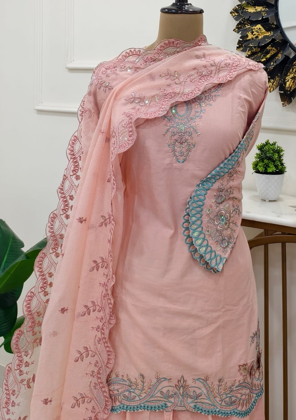 Noor Designer Pakistani Stitched Suit (color set 2)