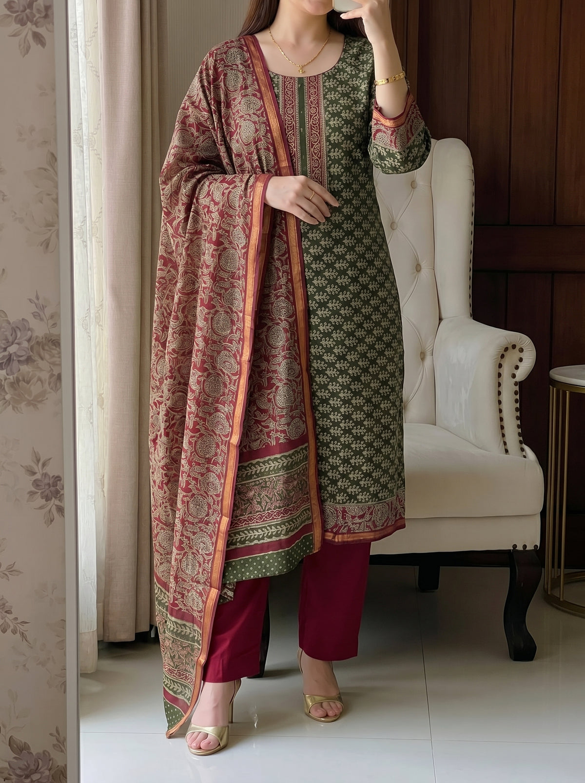 Shreya Elegant Maheshwari Suit